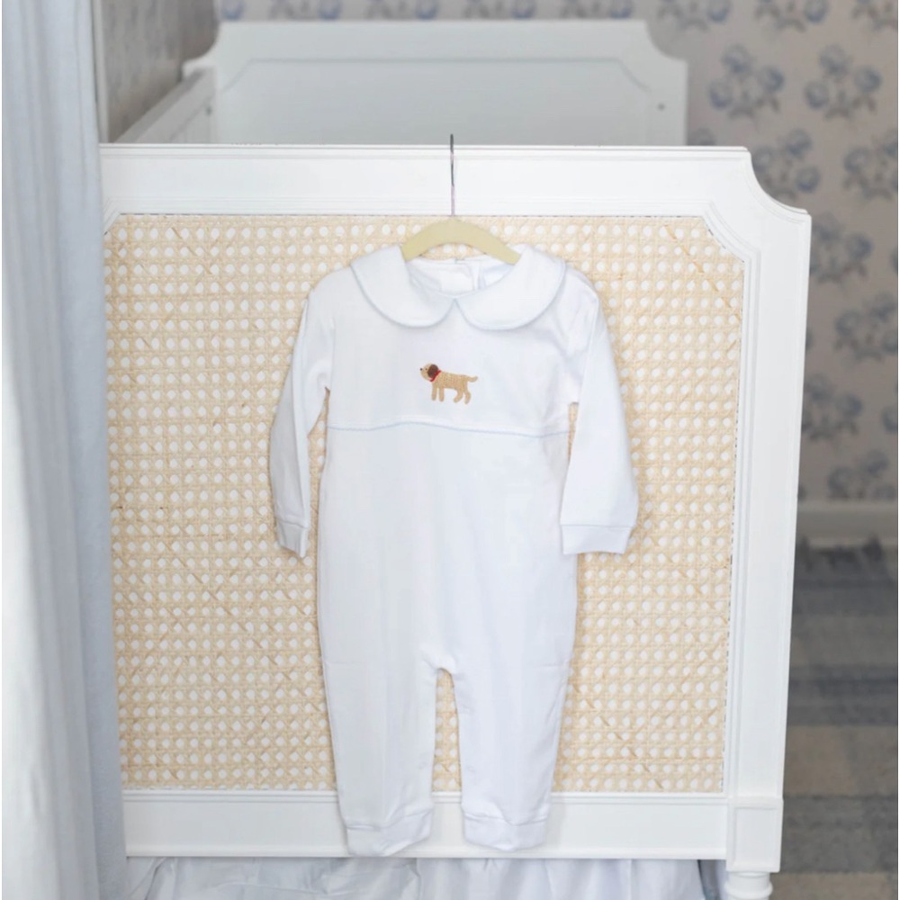 NWT Little English puppy playsuit